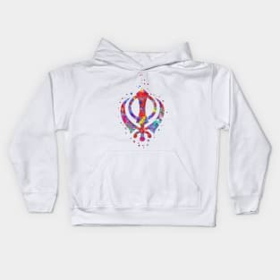 Khanda, Sikh symbol Kids Hoodie